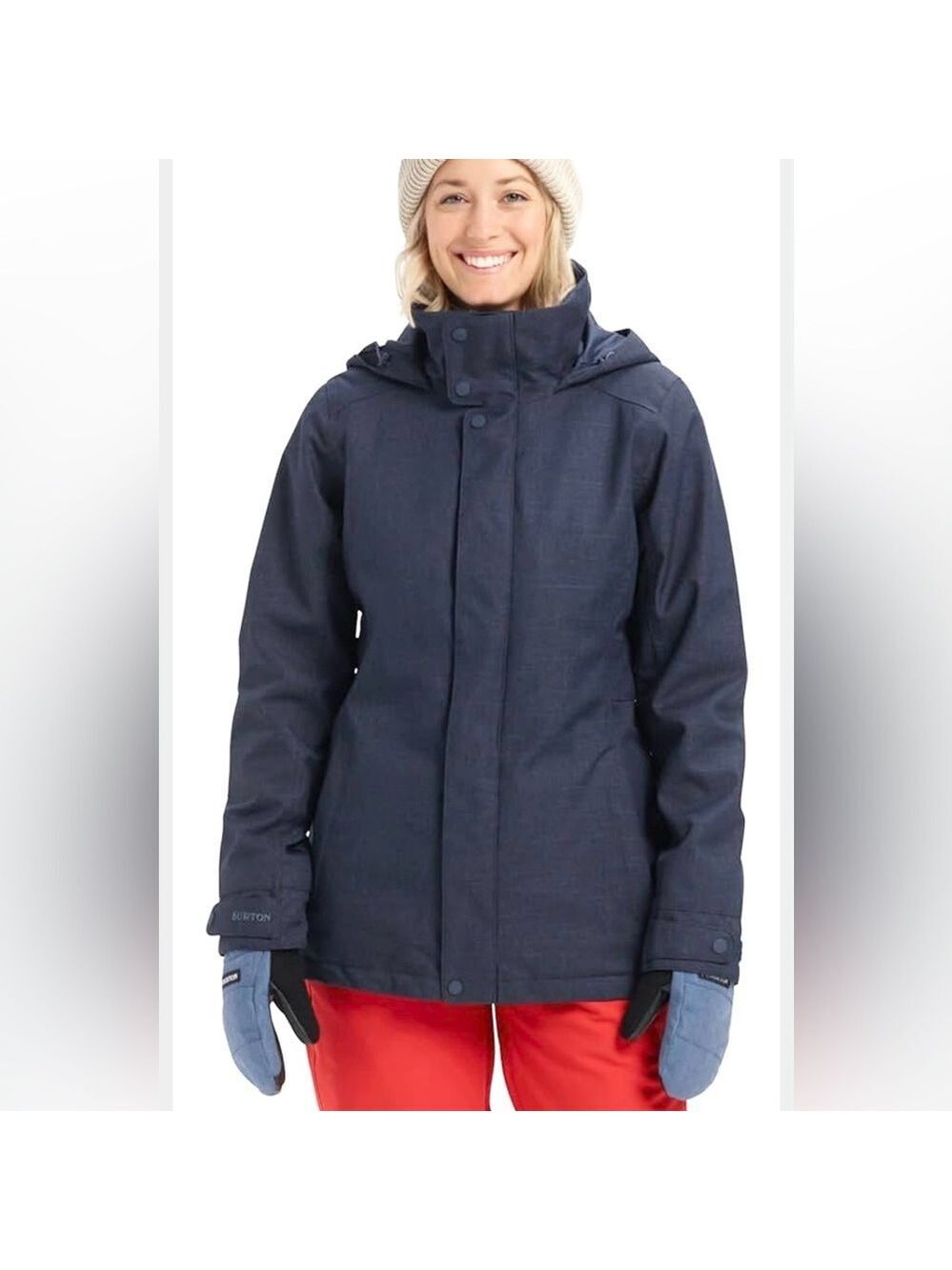 Burton Women's Jet Set Insulated Jacket Snowboard Ski Navy Blue Sz XL